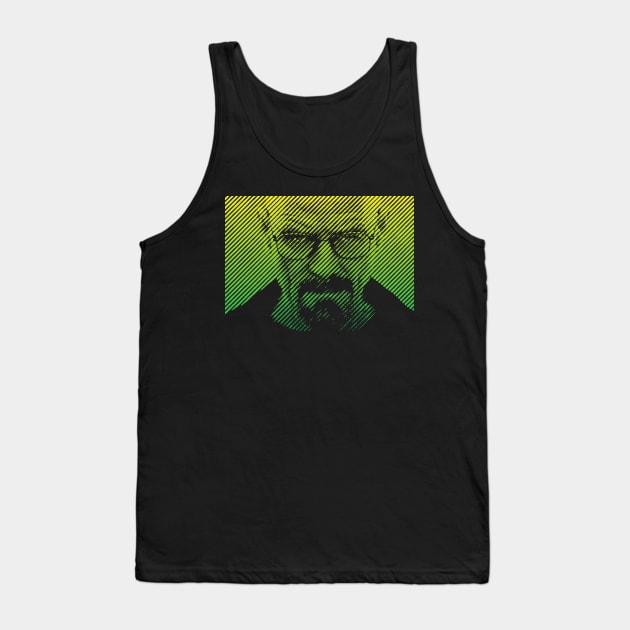 Walter White Breaking Bad halftone style Tank Top by Aldyz